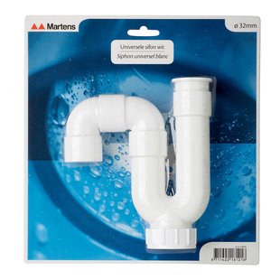 32mm Abs Universeel Sifon Wit Autobag