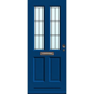 Cando Glasset - Isolatieglas Voor Voordeur Ml660 201/93x211 - Gil - Mat - Glas In Lood - 2 Stuks