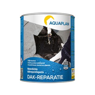 Aquaplan Waterdichte Dakreparatiepasta Zwart 1kg