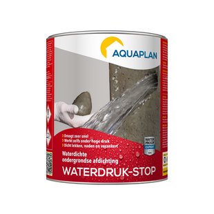 Aquaplan Waterdichtingsmiddel Waterdruk-stop Grijs 1kg