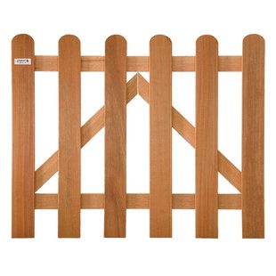 Elephant Tuinpoort Kempas Fsc Ribbel/rvs 80x100cm