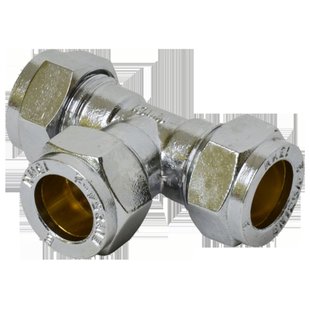 Sanivesk Knel T-stuk Chroom 10x10x10mm