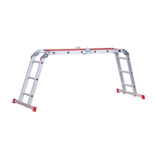 Altrex Vouwladder Varitrex Plus - 4 X 3 Sporten - Werkhoogte 4.30m - Met Kunststof Platform