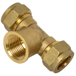 Sanivesk Knel T-stuk 15mm X 1/2f X 15mm