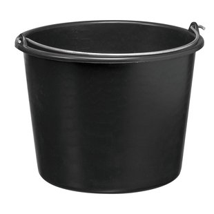Martens Bouwemmer 20 Liter Zwart