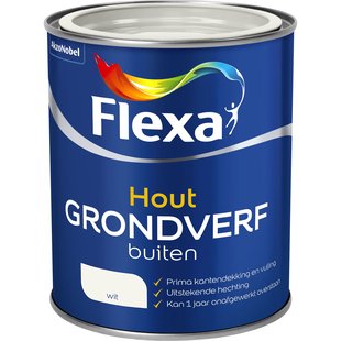 Flexa Grondverf - Buitenhout - Wit - 750ml