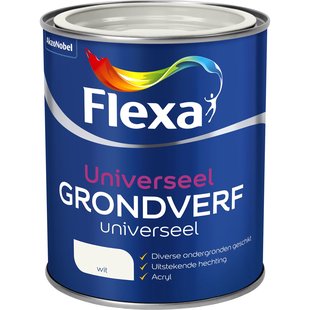Flexa Grondverf Universeel - Metaal, Hout En Kunststof - Wit - 750ml