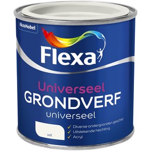 Flexa Grondverf Universeel - Metaal, Hout En Kunststof - Wit - 250ml