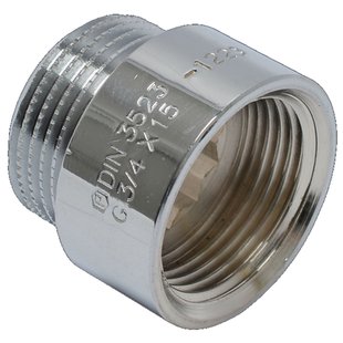 Sanivesk Kraanverlengstuk 3/4fx3/4m L15mm Chroom