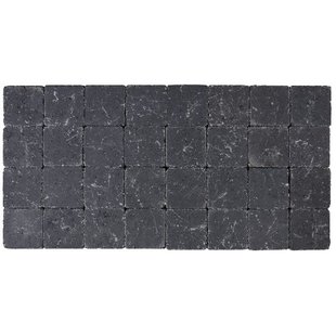 Cobo Garden Klinker - Getrommeld Beton - Zwart - 10x10x4cm - 0,01m²