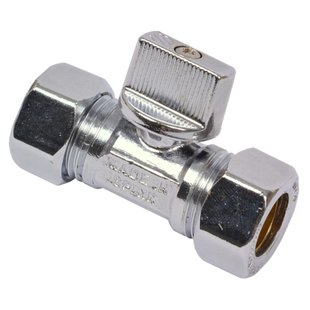 Sanivesk Kogelkraan Mini Recht 15x15mm Chroom