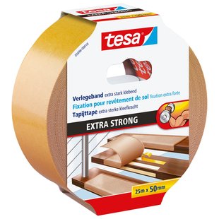 Tesa Dubbelzijdige Tape - Extra Sterk - Bruin - 25m X 50mm