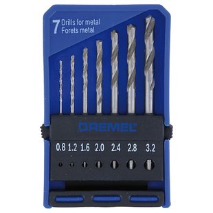 Dremel Microboorset - Diam. 0,8/1,2/1,6/2/2,4/2,8/3,2mm