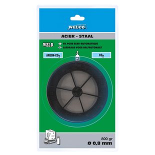 Welco Lasdraad Staal 0,8mm 800 Gr