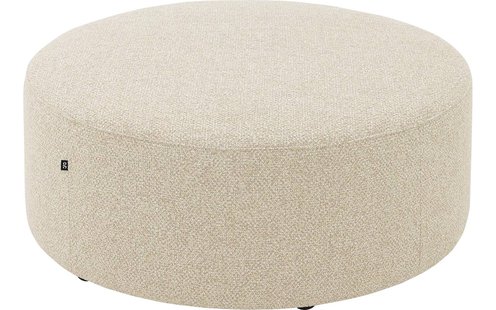 Goossens Poef Arendal, Poef ø 100 cm - 41 cm hoog