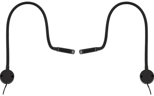 Goossens Verlichting Tbv Hoofdbord Eco Light, Lampenset secret zwart incl. dimmer (set van 2 stuks)