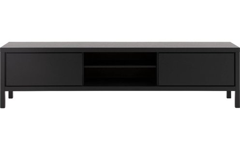 Goossens Excellent Tv Meubel Sira Line, 2 kleppen 2 open vakken 210 cm breed