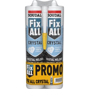 Soudal Lijmkit Fix All Crystal Stuks