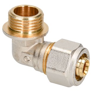 Sanivesk Meerlagen Knie Overgang 16mmx1/2m Chroom