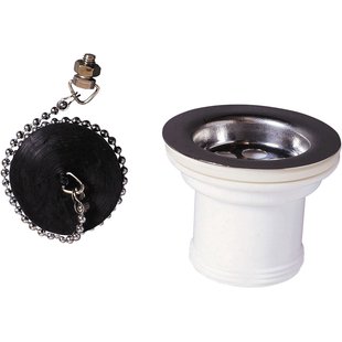 Wirquin Spoelbakplug Ø50mm +overloop