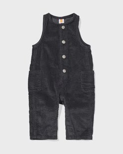 HEMA Babyjumpsuit corduroy donkergrijs (donkergrijs)