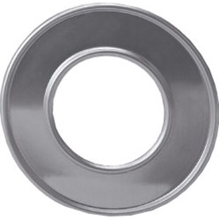 Burgerhout Rozet Ø130mm Alu Enkelwandig