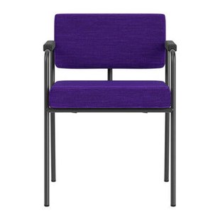 FÉST Monday Eetkamerstoel met Armleuning - Steelcut Quartet - Black / Purple