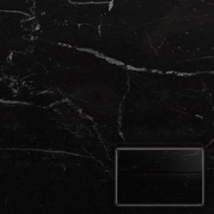 Pisanino Wandtegel - Zwart - Glanzend - 33,5x50 Cm - 1,67 M²