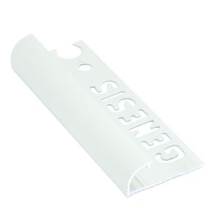 Genesis Hoekprofiel - Aluminium Wit - 10x10mm 2,5m