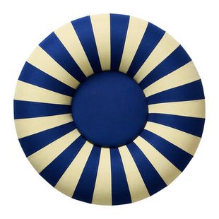 Studio About Float Poef Medium - Dark Blue / Yellow