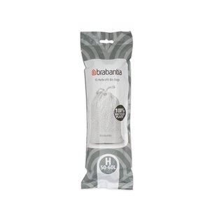 Brabantia Perfectfit Afvalzak Met Trekbandsluiting - 50/60 L - Code H - 10 Stuks