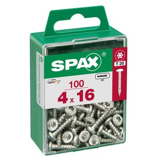 Spax Universele Schroef T-star Wirox Ronde Kop Torx - 4x16mm - 100 Stuks