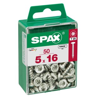 Spax Universele Schroef T-star Wirox Ronde Kop Torx - 5x16mm - 50 Stuks