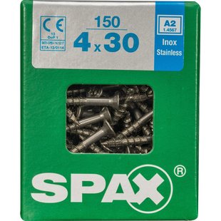 Spax Universele Schroef T-star Verzonken Kop Torx T20 - 4x30mm - 150 Stuks