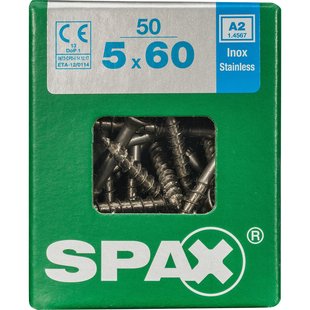 Spax Universele Schroef T-star Verzonken Kop Torx T20 - 5x60mm - 50 Stuks
