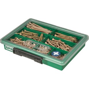 Spax Assortiment Universele Schroeven Yellox Verzonken Kop Pozi - 5x60/4x40/4x30/4,5x50/4x35/3,5x30/3,5x16mm - 245 Stuks