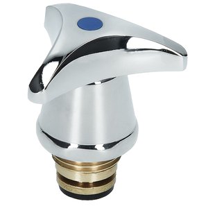 Sv Kraanbovendeel Stergreep Koud Water 1/2m Chroom Blauw