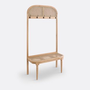 Vestiaire in eik en rotan, Lunhaus