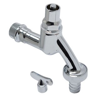 Sanivesk Tapkraan Met Sleutelbediening En 2 Sleutels Chroom (buitendraad X Buitendraad ) 1/2 X 3/4