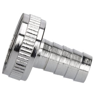 Sanivesk Slangkoppeling + Wartelmoer 1/2x3/4f Chroom 4pp