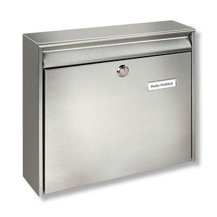 Burg-wächter Wandbrievenbus Borkum 3877 Ni - Staal - Inox - 36x32x10cm