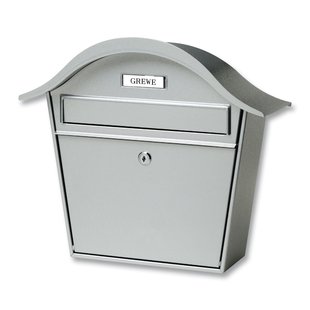 Burg Wachter Muurbrievenbus Holiday - Staal - Zilver - 39x36x14cm