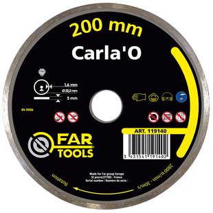 Far Tools Diamantschijf carla'o Hq Cobalt D.200x1.6x5mm,al 30/25.4/22.2