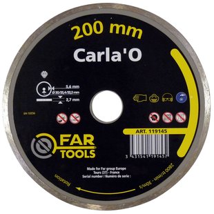 Far Tools Diamantschijf carla'o 200x2.7x5.6mm,al30-25,4-22.2mm