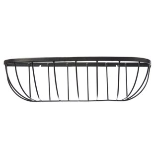 Nature Zwart Smeedijzeren Hanging Basket 16,5x61x16cm