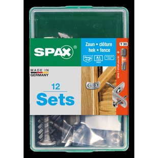 Spax Montageset Voor Schuttingdelen Rvs 12 Sets