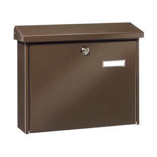 Burg Wachter Wandbrievenbus Amsterdam 867 - Staal - Bruin - 37,7x32x11,5 Cm