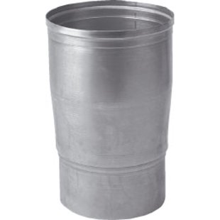 Burgerhout Verloopstuk Ø90-100mm Alu Enkelwandig