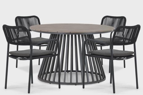 Coco Penya/Sorrento 125 cm dining tuinset 5-delig