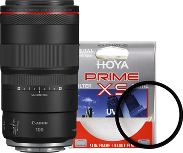 Canon RF 100mm f/2.8L Macro IS USM + Hoya UV Filter
